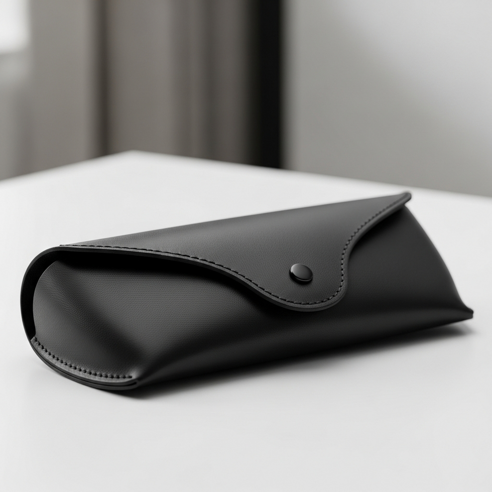 image prompt: smart accessory combining fashion and technology, like a tracking glasses case
